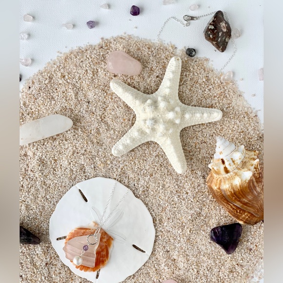 MAUI Beach Glass & Pearl Amethyst Necklace - Picture 2 of 6